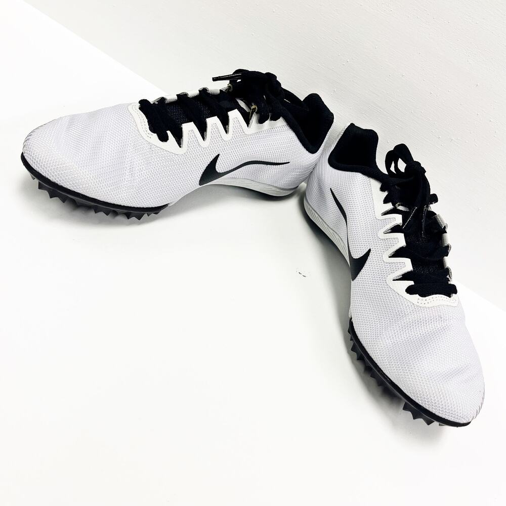 NEW Nike Zoom Rival M9 White Track Spikes Unisex Shoes Mens Size 12.5 - Picture 4 of 6